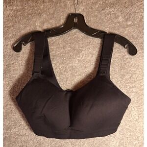 Lululemon DD36 Black Full Support Sports Bra Wirefree Medium Impact Fitness